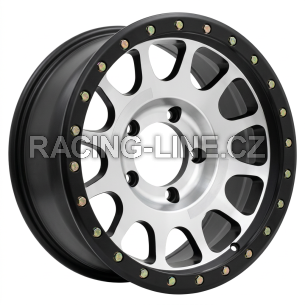Alu kola Racing Line H1002B, 17x8.5 5x150 ET, černá matná + leštění