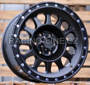 Alu kola Racing Line H1019, 17x8.5 6x120 ET0, černá matná