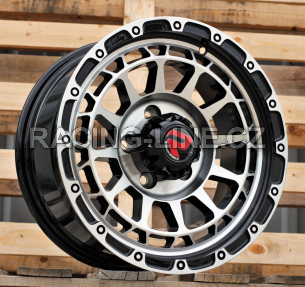 Alu kola Racing Line H1046, 15x7 5x114.3 ET10, černá + leštění