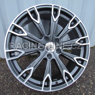 Alu kola Racing Line H1069, 19x8.5 5x112 ET25, šedivá + leštění