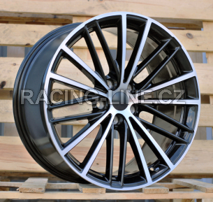 Alu kola Racing Line H3071F, 19x9 5x112 ET44, černá + leštění (zátěžová)