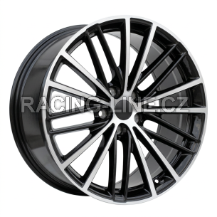 Alu kola Racing Line H3071F, 19x9 5x112 ET44, černá + leštění (zátěžová)