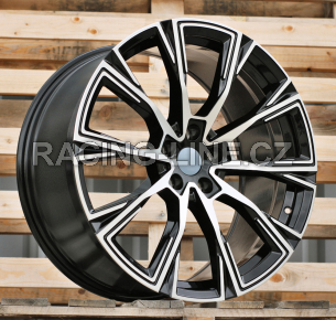Alu kola Racing Line H3122F, 20x8.5 5x112 ET25, černá + leštění