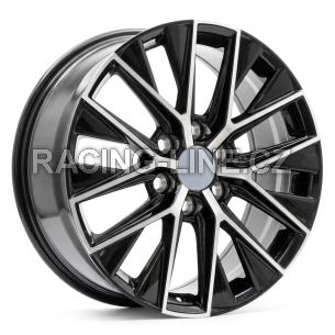 Alu kola Racing Line H3219F, 20x8 6x139.7 ET55, černá + leštění (zátěžová)