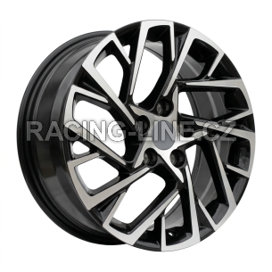 Alu kola Racing Line H3318F, 17x7 5x114.3 ET51, černá + leštění