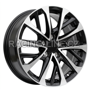 Alu kola Racing Line H3320F, 17x7.5 5x114.3 ET40, černá + leštění
