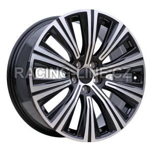 Alu kola Racing Line H3337F, 19x8.5 5x108 ET47, černá + leštění