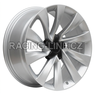 Alu kola Racing Line H3410F, 19x9.5 5x114.3 ET45, stříbrná (zátěžová)