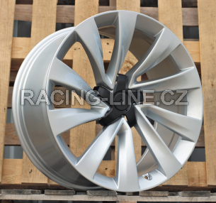 Alu kola Racing Line H3410F, 20x9.5 5x114.3 ET45, stříbrná (zátěžová)