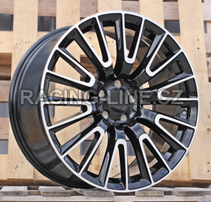 Alu kola Racing Line H3420F, 20x8.5 5x112 ET36, černá + leštění (zátěžová)