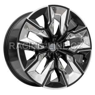 Alu kola Racing Line H3447F, 21x9 5x112 ET24, černá + leštění (zátěžová)