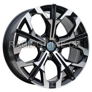 Alu kola Racing Line H3457F, 18x8 5x112 ET27, černá + leštění