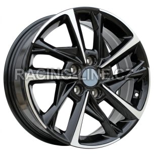 Alu kola Racing Line H3535F, 17x7 5x114.3 ET51, černá + leštění