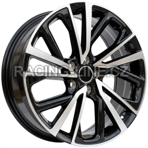 Alu kola Racing Line H3568F, 19x7 5x114.3 ET35, černá + leštění