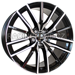 Alu kola Racing Line H5032, 21x11.5 5x120 ET37, černá + leštění