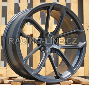 Alu kola Racing Line H5084, 20x10 5x130 ET45, šedivá matná + leštění