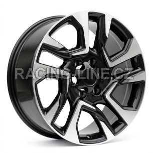 Alu kola Racing Line H957D, 20x8.5 6x139.7 ET25, černá + leštění (zátěžová)