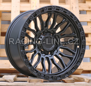 Alu kola Racing Line H975D, 17x9 6x139.7 ET, černá matná (zátěžová)
