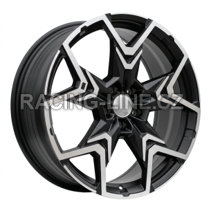 Alu kola Racing Line HF5223, 20x8 5x112 ET46, černá matná + leštění (zátěžová)