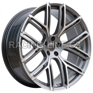 Alu kola Racing Line HF736, 22x10 5x112 ET18, šedivá + leštění (zátěžová)