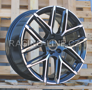 Alu kola Racing Line HF736, 23x10.5 5x112 ET18, černá + leštění (zátěžová)