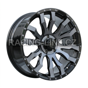 Alu kola Racing Line I0215B, 20x9 6x139.7 ET35, černá + tmavé leštění (zátěžová)