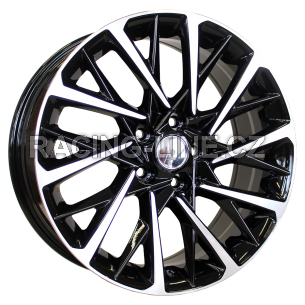 Alu kola Racing Line I0241, 17x7.5 5x114.3 ET45, černá + leštění