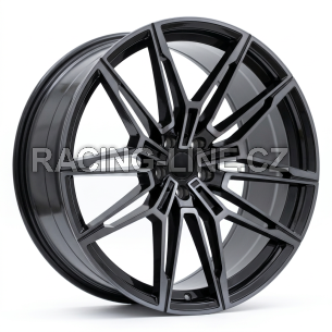 Alu kola Racing Line I0294, 21x9.5 5x112 ET37, černá + tmavé leštění (zátěžová)