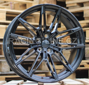 Alu kola Racing Line I0294, 22x10.5 5x112 ET35, černá + tmavé leštění (zátěžová)