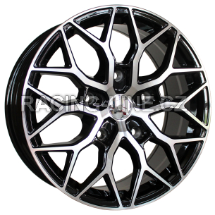Alu kola Racing Line I0319, 20x10 5x127 ET45, černá + leštění (zátěžová)