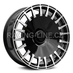 Alu kola Racing Line I0343, 19x8.5 5x112 ET36, černá + leštění