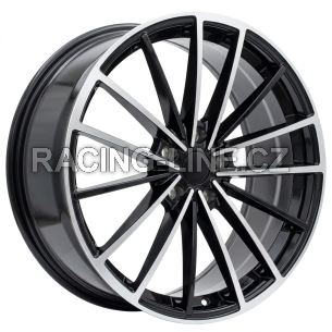 Alu kola Racing Line I0383, 19x8 5x112 ET45, černá + leštění