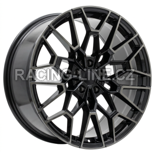 Alu kola Racing Line I0384, 18x8.5 5x120 ET33, černá + tmavé leštění