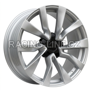 Alu kola Racing Line I0517, 19x8.5 5x114.3 ET38, stříbrná (zátěžová)