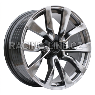 Alu kola Racing Line I0517, 19x8.5 5x114.3 ET38, titanová metalíza (zátěžová)