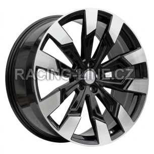 Alu kola Racing Line I1131, 23x10 5x120 ET45, černá + leštění (zátěžová)