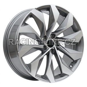 Alu kola Racing Line I1139, 19x8 5x112 ET41, šedivá + leštění