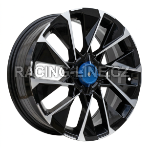 Alu kola Racing Line I2102, 16x6.5 4x100 ET37, černá + leštění