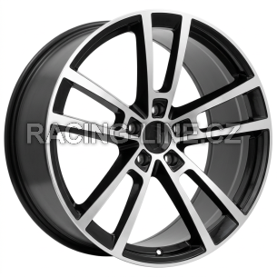 Alu kola Racing Line I3081F, 22x10 5x130 ET48, černá + leštění (zátěžová)