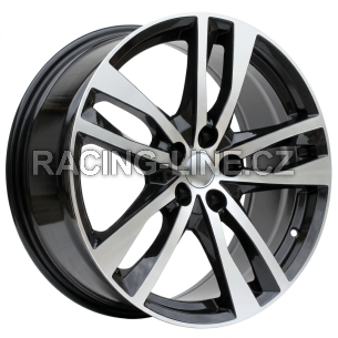 Alu kola Racing Line I5011, 19x8.5 5x112 ET40, černá + leštění