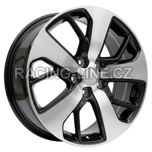 Alu kola Racing Line I5390, 18x7.5 5x114.3 ET52.5, černá + leštění