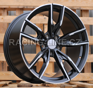 Alu kola Racing Line I5478, 19x9.5 5x112 ET38, černá matná + leštění