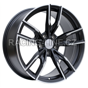 Alu kola Racing Line I5478, 19x9.5 5x120 ET40, černá matná + leštění