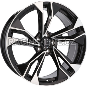 Alu kola Racing Line I5493, 20x9 5x112 ET30, černá + leštění