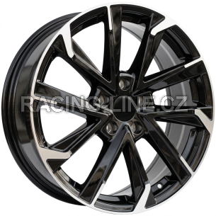 Alu kola Racing Line I5547, 18x7.5 5x114.3 ET40, černá + leštění