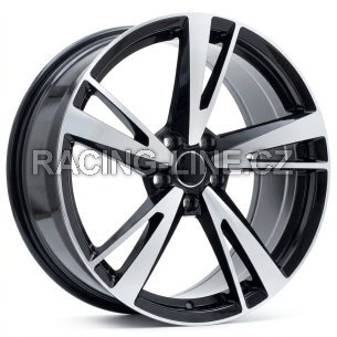 Alu kola Racing Line I5553, 19x8.5 5x112 ET40, černá + leštění