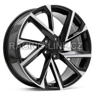 Alu kola Racing Line I5568, 19x8 5x112 ET41, černá + leštění