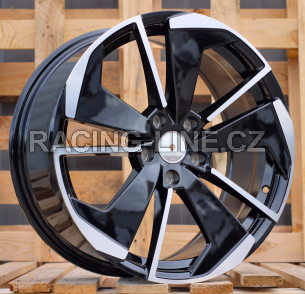 Alu kola Racing Line I5579, 18x8 5x112 ET45, černá + leštění