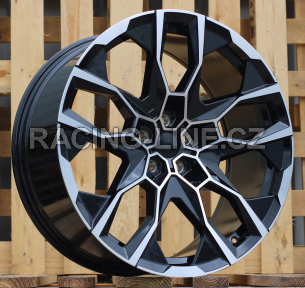 Alu kola Racing Line I5592, 22x9.5 5x112 ET32, černá + leštění (zátěžová)