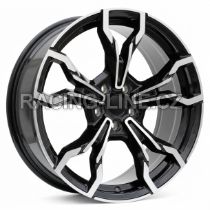 Alu kola Racing Line I5596, 19x8 5x112 ET27, černá + leštění